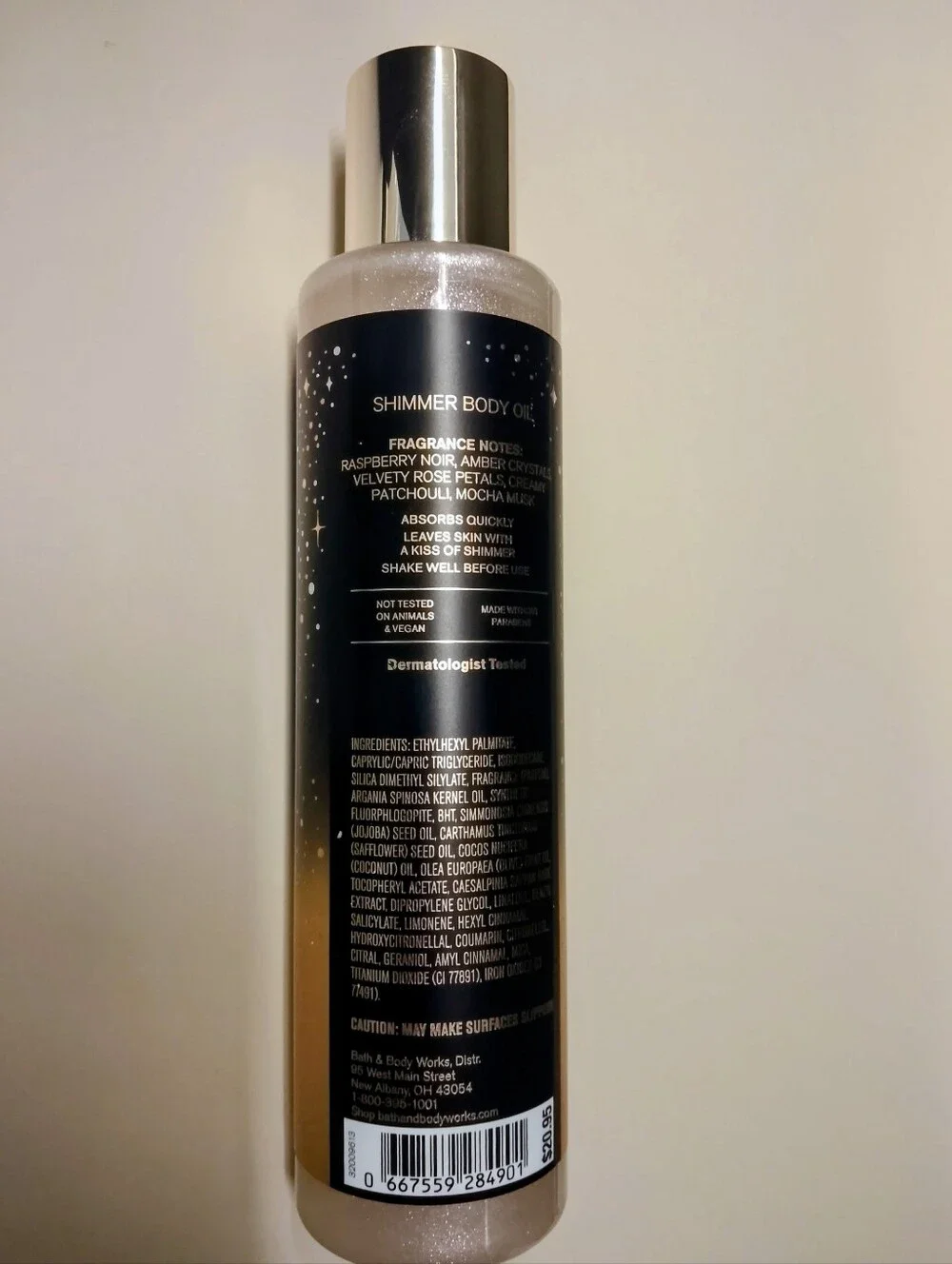 Bath & Body Works - Into the Night Shimmer Body Oil - 6.3oz